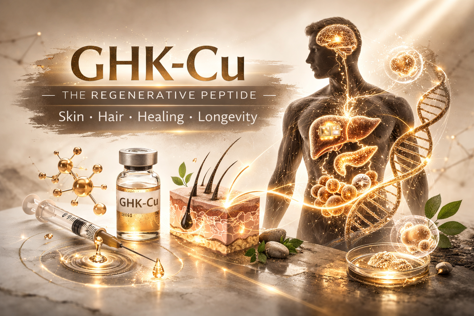 GHK-Cu: The Regenerative Peptide Transforming Skin, Hair, Healing, and Longevity.